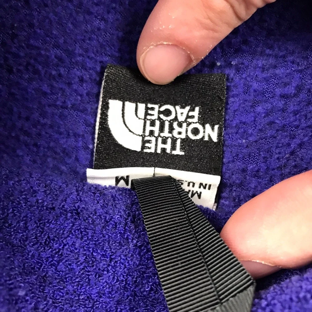 Vintage 70s 80s The North Face Jacket Mens M Blue‎ 1/4 Snap Fleece Sweater USA
